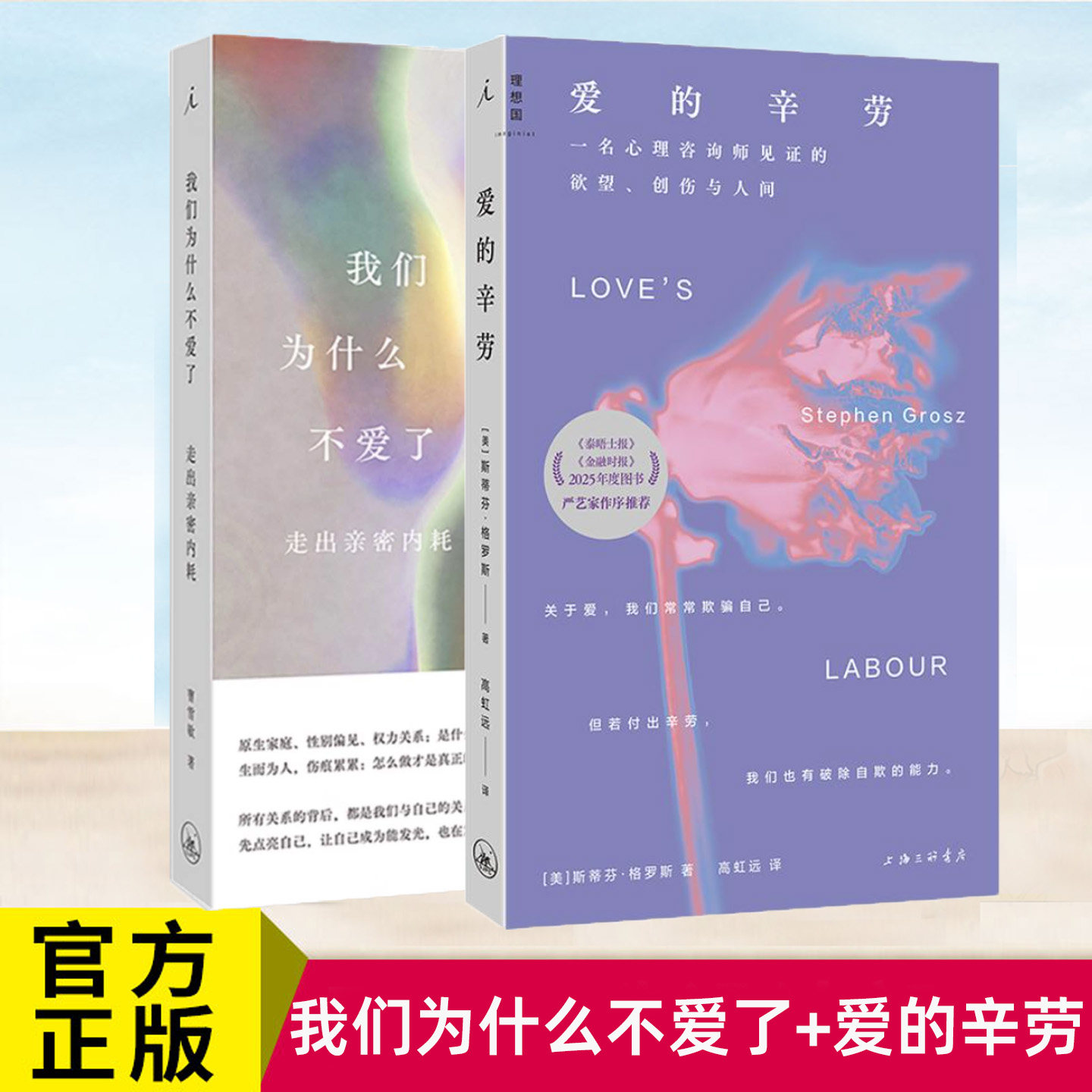 现货 我们为什么不爱了+爱的辛劳全套2册 亲密关系心理疗愈书籍 心理咨询情感通俗读物