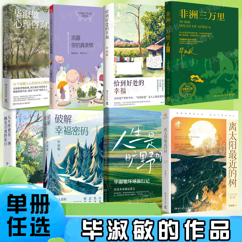 毕淑敏的书籍任选人生是旷野啊恰到好处的幸福毕淑敏心理咨询手记人生终要有一场触及灵魂的旅行非洲三万里等现代文学散文小说书