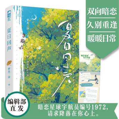 【前40得签名卡】夏日回声 萝北二饼 青春文学久别重逢校园暗恋甜宠文言情小说实体书