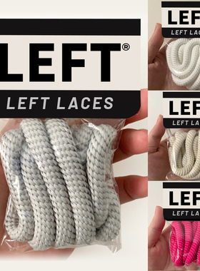 适配开口笑ouder面包鞋lee圆粗鞋带女款麻绳圆形白色男款圆绳