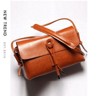 2025水桷包轻奢风bags真牛皮小方包新款小包女士手提休闲斜挎包包