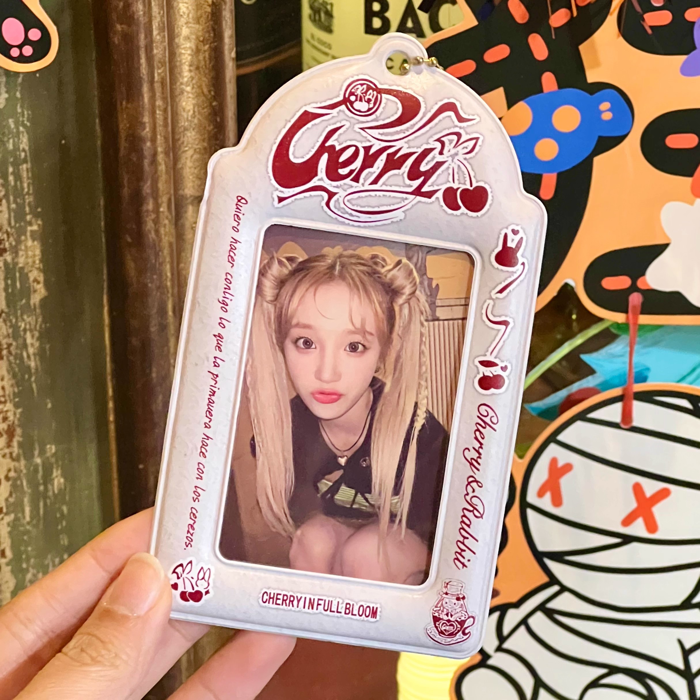 可爱樱桃杯兔兔PVC卡套