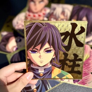 鬼灭之刃柱展九柱烫金压纹折光卡片九柱全员收藏卡牌送朋友小礼物