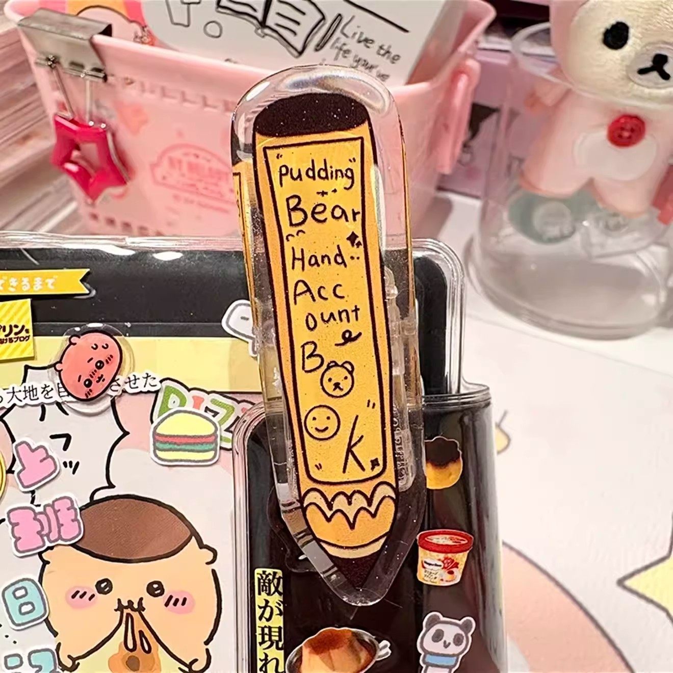 可爱卡通亚克力滴胶pp夹高颜值学生便签试卷手账封口夹文具固定夹,模玩/动漫/周边/娃圈三坑/桌游,动漫挂件/文具,淘宝优惠券,粉丝福利购,淘宝优惠卷