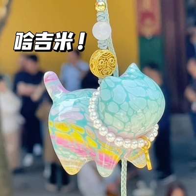 灵隐才才猫非遗大漆猫车载挂件