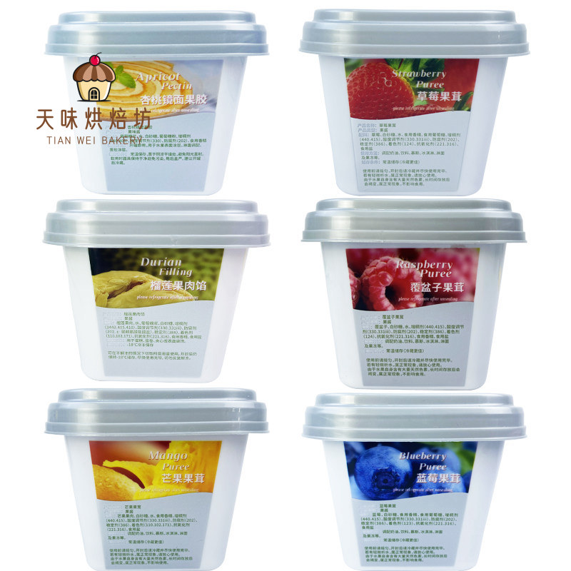 高师傅芒果果茸榴莲果心怡草莓柠檬果胶蓝莓果泥西点树莓蛋糕夹心图片