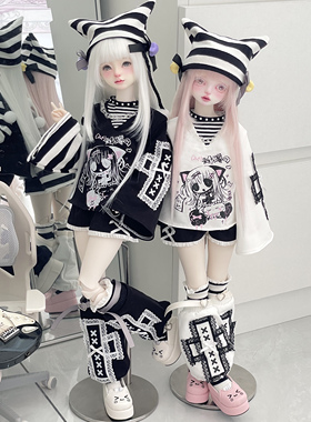 【现货】BJD4分亚文化娃衣亚迷猫-MDD熊妹MSD囡囡体大力力等可穿