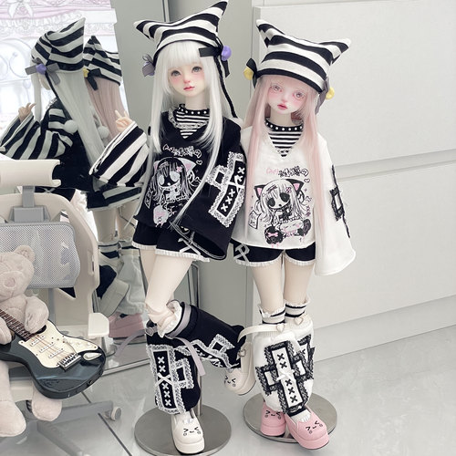 【现货】BJD4分亚文化娃衣亚迷猫-MDD熊妹MSD囡囡体大力力等可穿