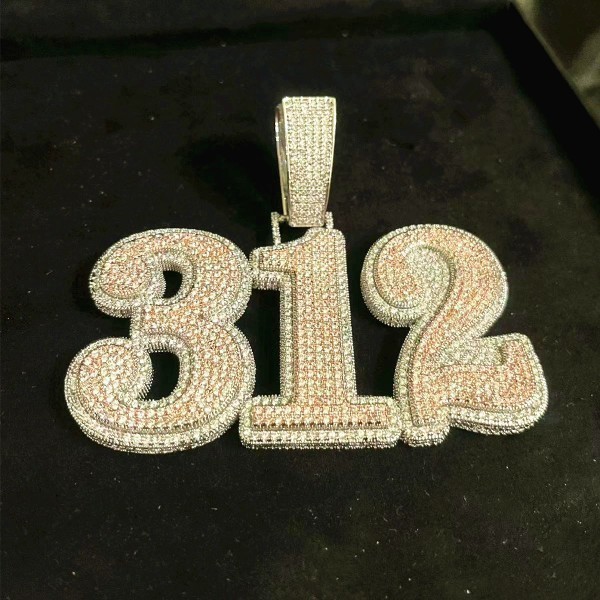 字母数字拼接组合吊坠