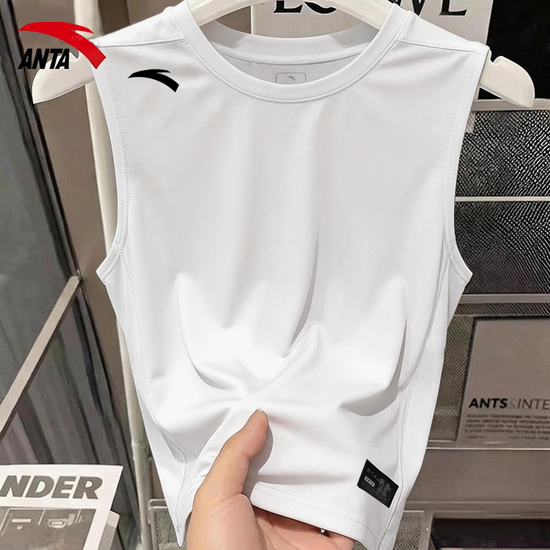 安踏速干背心男款2026新款凉爽透气无袖t宽松坎肩健身训练运动服