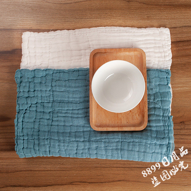 绿色全棉纱布抹布纯棉洗碗布家务清洁布厨房家政保洁布吸水百洁布