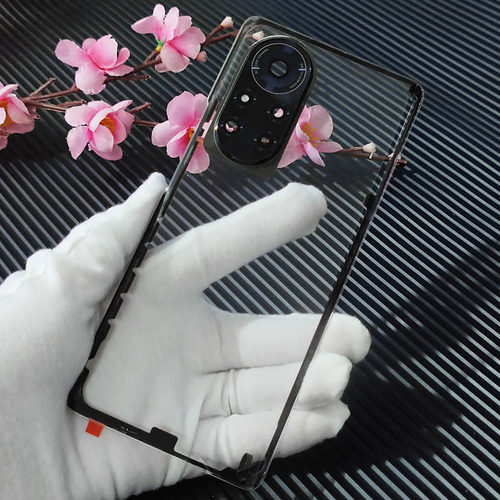 适用华为Nova8后盖玻璃透明改装电池盖Nova8pro电池后壳手机外壳