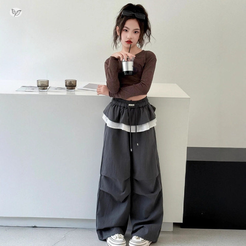 女童早秋裤子2025新款秋装儿裤子