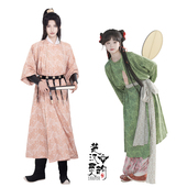 款 春夏秋季 汉服 唐圆领袍双面穿印花 楚汉灵韵汉服