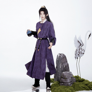 楚汉灵韵汉服 唐圆领袍双面穿印花 春夏秋季款 汉服 现货