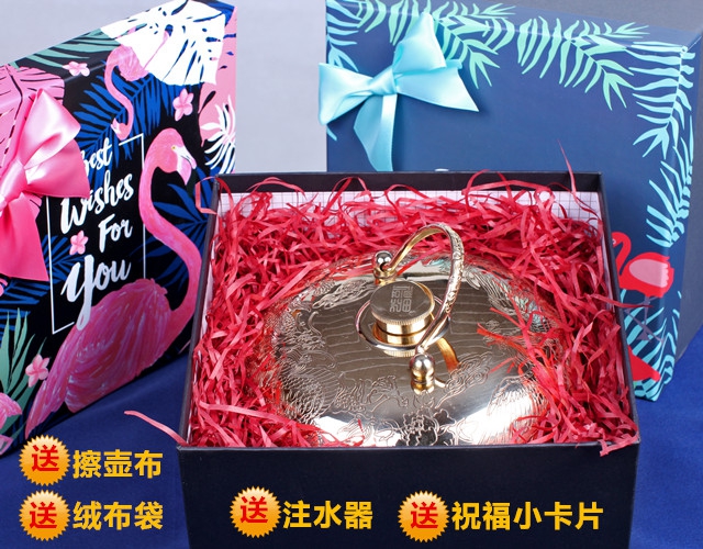 湯婆子純銅加厚熱水袋注水定制禮品復古暖手寶壺燙婆子暖宮暖被窩