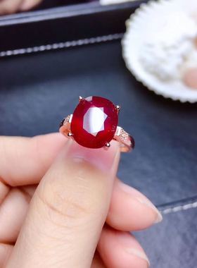 925银宝石高档大气精工礼物戒指