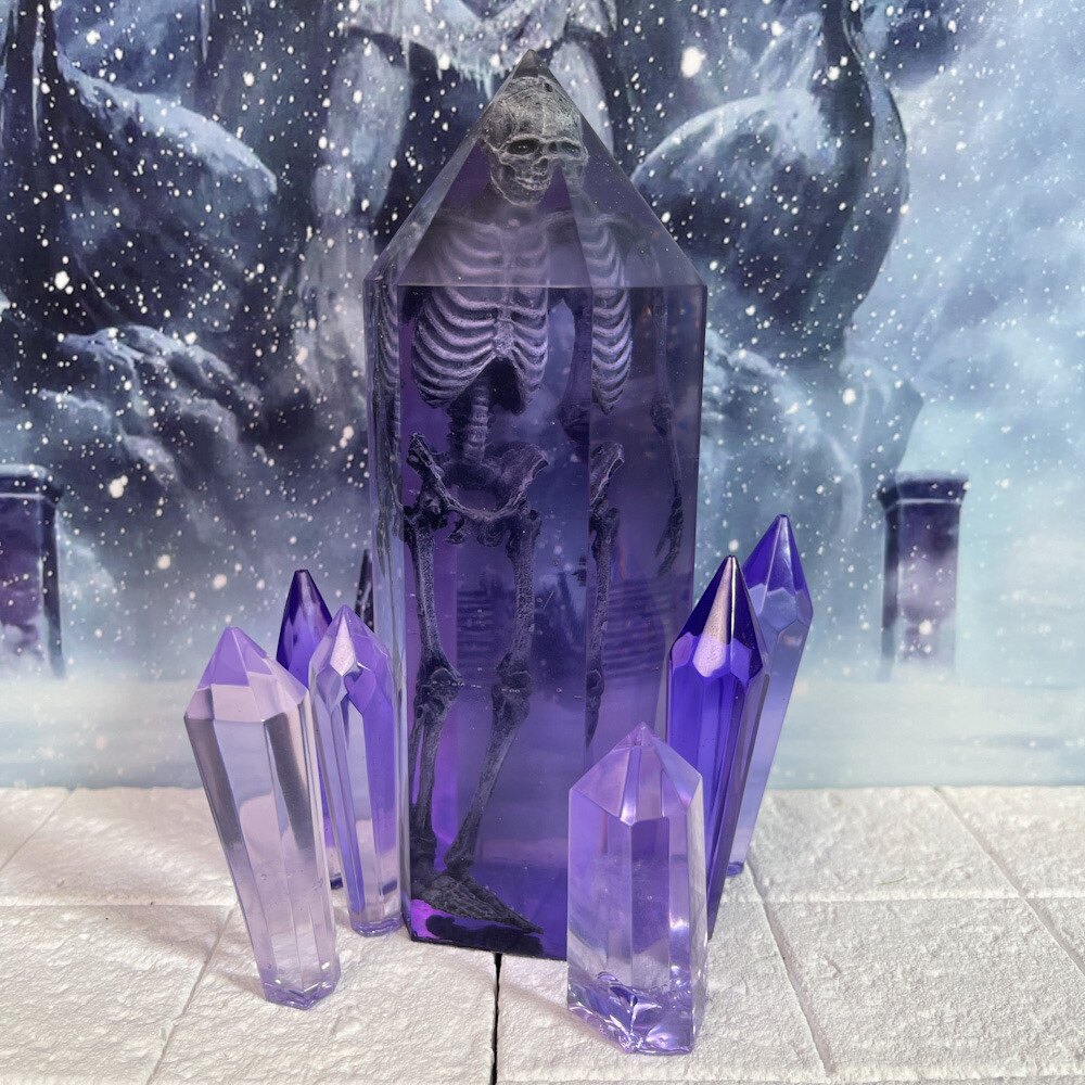 硬汉模型场景制作圣斗士圣衣神话配件紫水晶六棱柱手工摆件工艺品