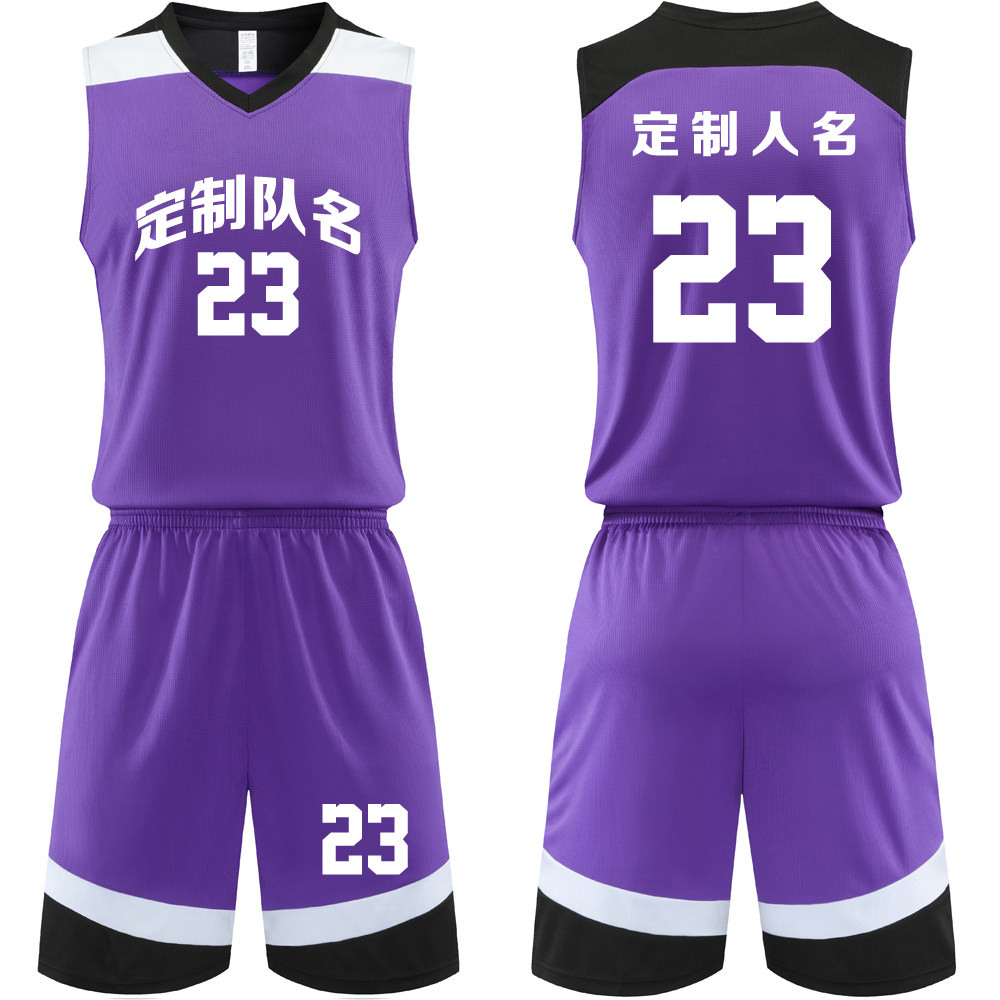 成人儿童学生定制印刷篮球服图片