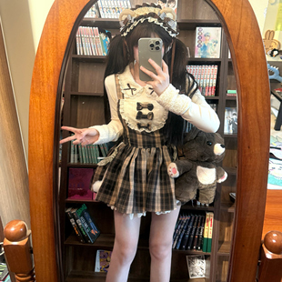 小蚊同学 秋冬长袖 法式 套装 上衣oljk软妹日系连衣裙套装 时尚