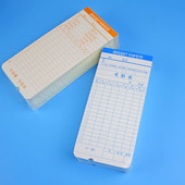 考勤纸 微电脑专用考勤卡 打卡钟纸 工卡纸 100张 纸卡