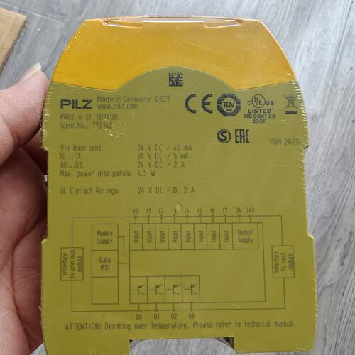 全控制器模块PNOZ m EF 8D14D0PNOZ m EF 8DI4DOPNOZ m EF 4DI4DO