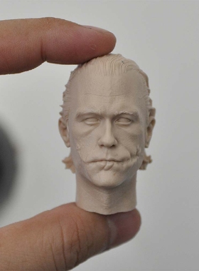 1/6 希斯莱杰背头 劫匪小丑头雕 creg 1.0 白模 改接口 兵人配件x