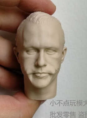 1/6 creg 小丑 希斯莱杰 白模头雕 植发专用 兵人配件