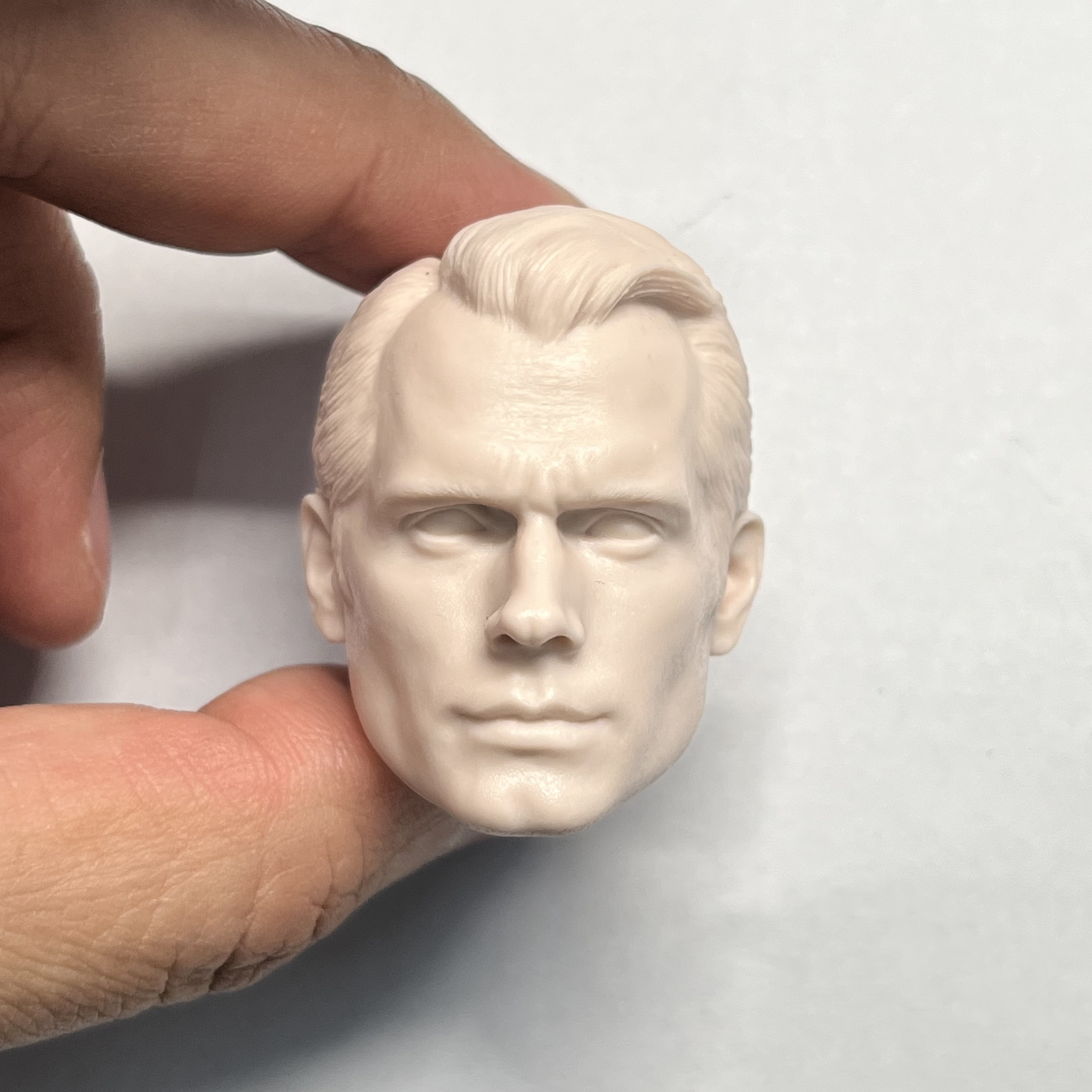 1/6白模 YIP 超人 头雕 亨利卡维尔 BVS 兵人配件