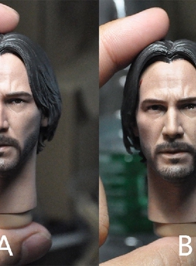 高品质第三方 1/6 杀神头雕 基努李维斯 疾速追杀 非HT