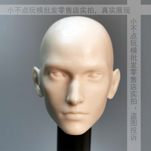 1/6 F7最终幻想7重制版 扎克斯 头雕白模 适合植发 白肤色