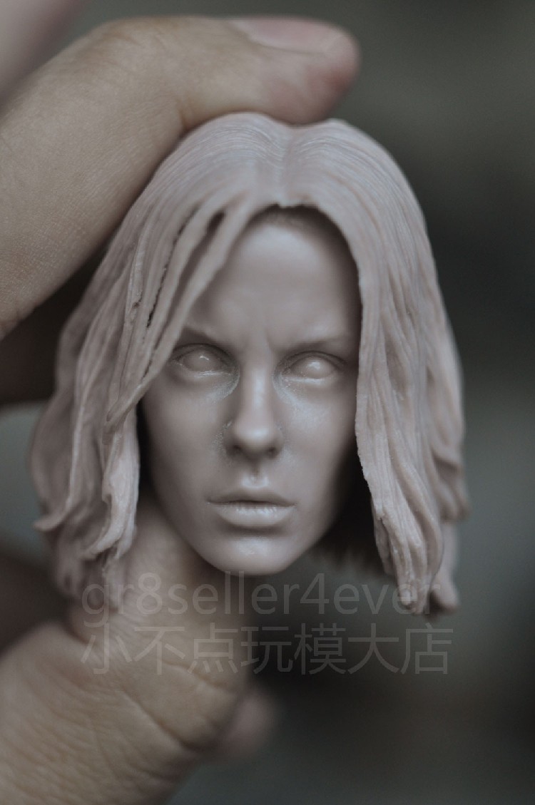 1:6白模头雕 赛琳娜白模 黑夜传说 兵人配件