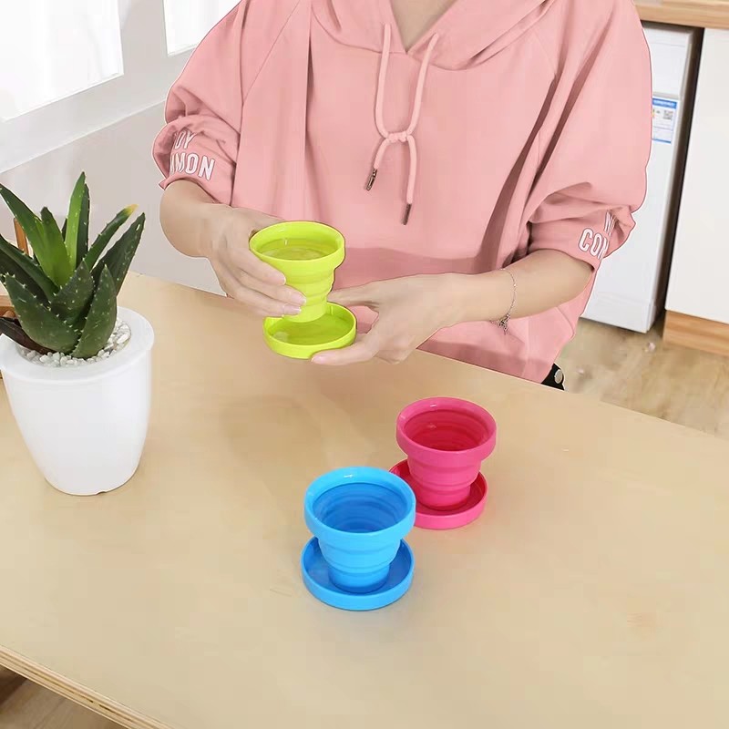 折叠水杯硅胶伸缩喝水杯便携式压缩户外旅行可装沸水迷你漱口杯子,家庭/个人清洁工具,洗漱杯,淘宝优惠券,粉丝福利购,淘宝优惠卷