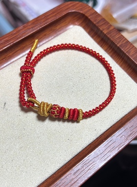 2024龙年本命年红绳手链女生太岁红色手绳龙绳护身符纯手工小龙麟