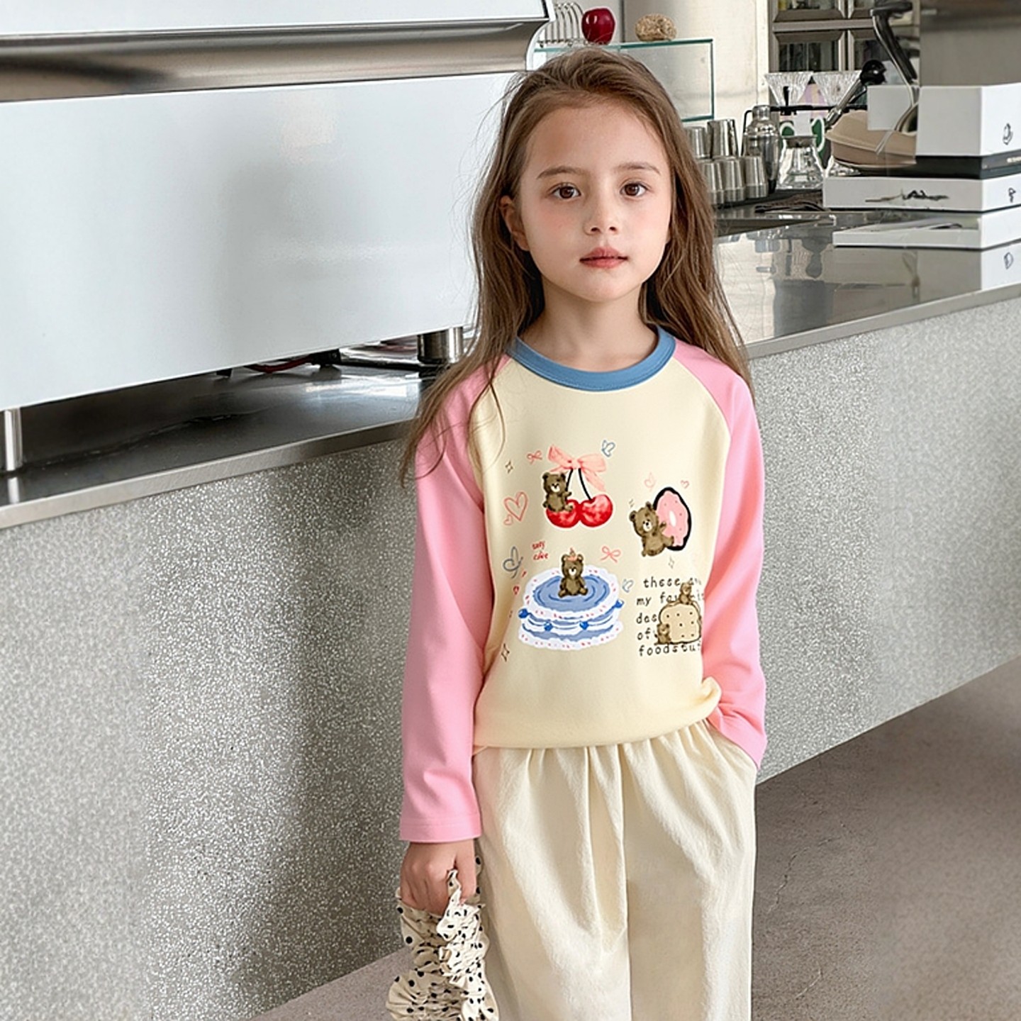 27home品牌外贸童装春季新品 韩版女童纯棉打底衫儿童卡通长袖T恤