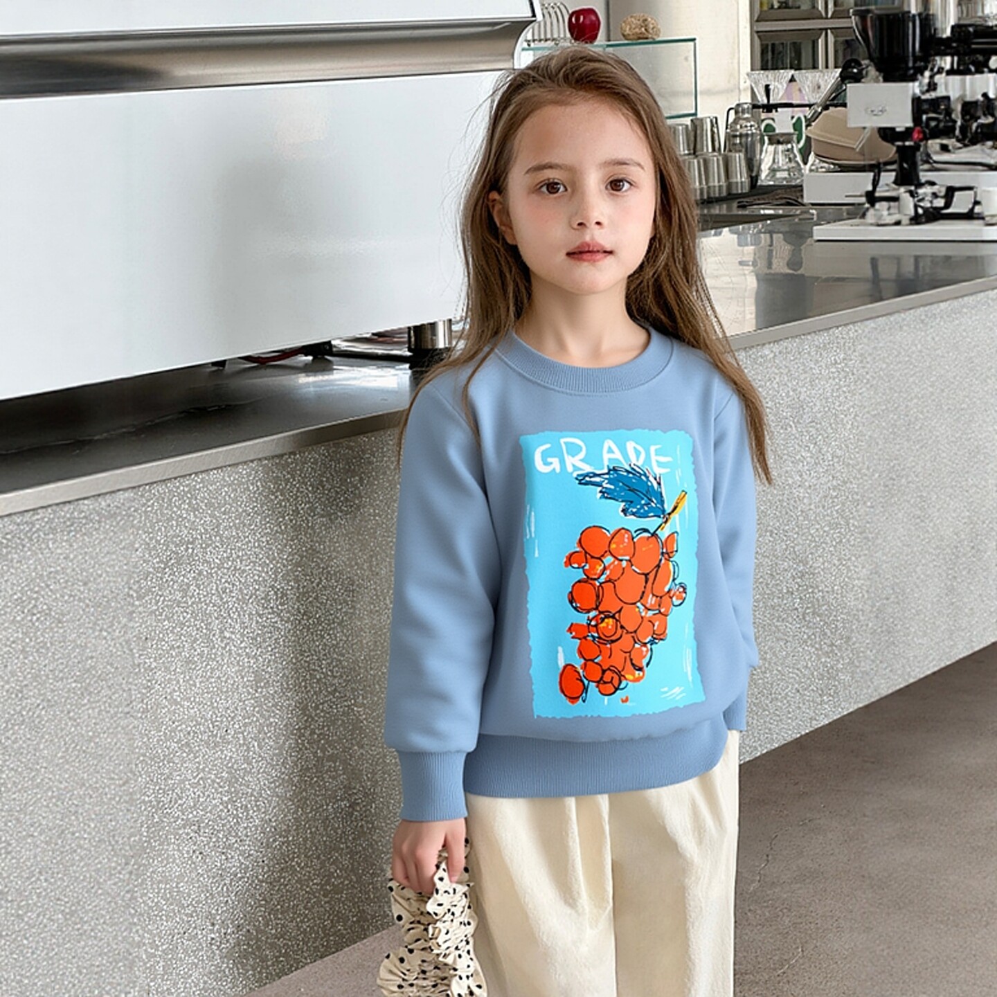 品牌童装韩版2026春季新品儿童纯棉小毛圈卫衣长袖女童宝宝衣服潮