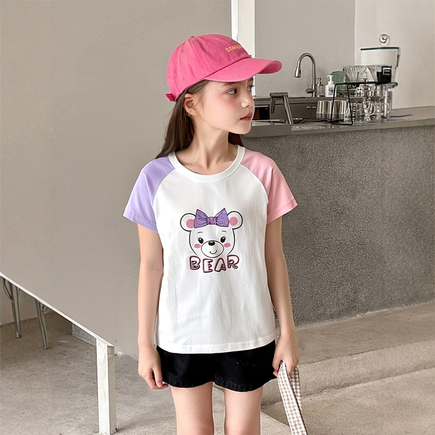 27home韩版童装女童纯棉短袖T恤衫 2026夏季新款宝宝衣服卡通印花