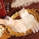 黑白双色蕾丝波点手套 Lolita网纱手袖 cla系花嫁款