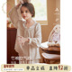 RoseTree女童睡衣a类竹棉纱布春秋儿童女孩公主风家居服2025新款