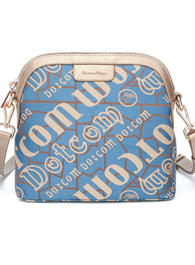 盛装舞步春夏新款帆布斜挎包小包多层休闲牛津布包贝壳包潮X58