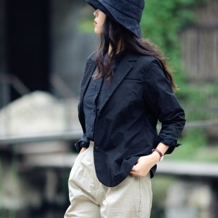 游设原创色织棉西装 楷书 外套