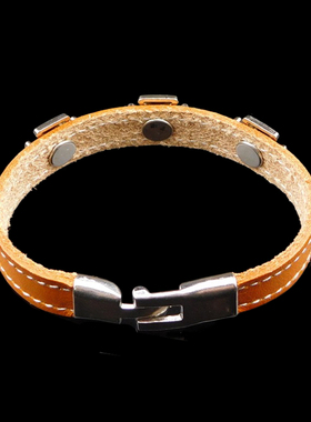 十字树脂时尚个性轻巧朋克皮手环