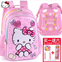 Túi đi học nữ Hellokitty 2018 mới tiểu học lớp 1 1-3kt mèo nữ Hello Kitty ba lô - Túi bé / Ba lô / Hành lý balo cho bé tiểu học