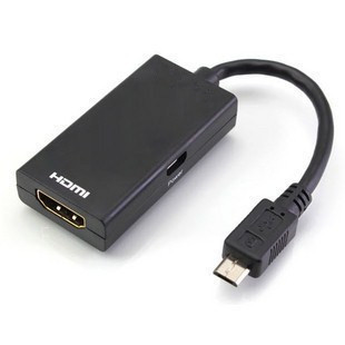 USB HDMI线 mhL转HDMI适配器手机高清线看电视Micro 安卓W