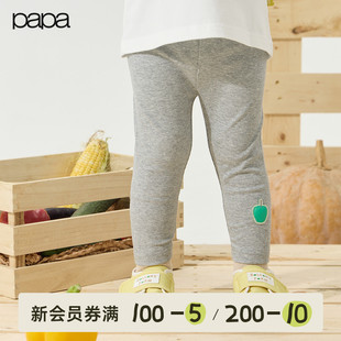 儿童裤 商场同款 papa爬爬秋季 果蔬弹力亲肤舒适 子女童打底裤