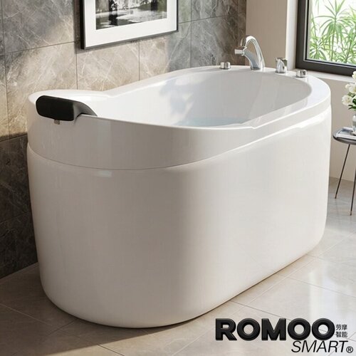 ROMOO小户型独立式深泡带座浴缸