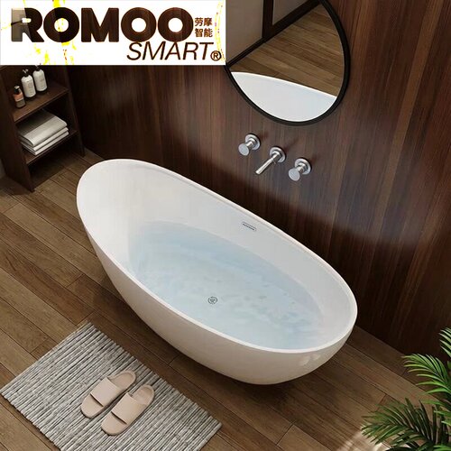 ROMOO劳摩欧式家用独立椭圆浴缸