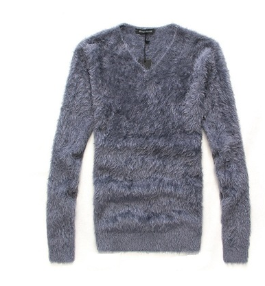 秋冬韩版修身长毛毛衣毛绒绒毛男V领羊毛衫打底衫厚潮包邮,男装,针织衫/毛衣,淘宝优惠券,粉丝福利购,淘宝优惠卷