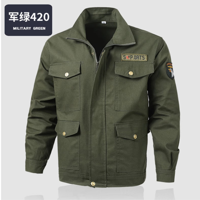 工作服男装春秋纯棉加厚耐磨电焊工防烫套装工厂车间迷彩劳保服男