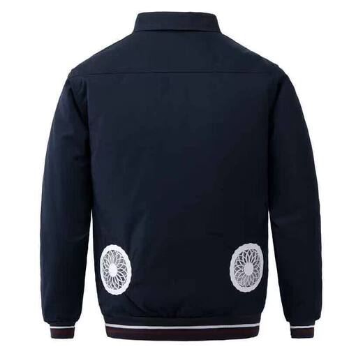 夏季防暑降温空调服带风扇的衣服男装充电制冷户外工地工作服男款